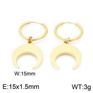 SS Gold-Plating Earring - KE98331-Z