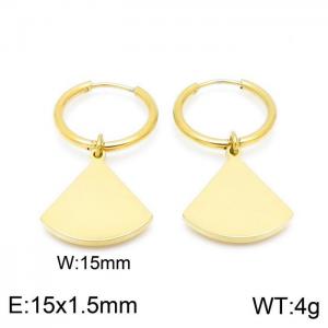 SS Gold-Plating Earring - KE98333-Z