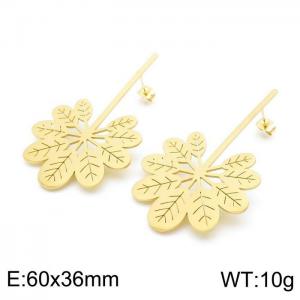 SS Gold-Plating Earring - KE98405-BI