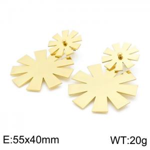 SS Gold-Plating Earring - KE98406-BI