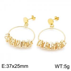 SS Gold-Plating Earring - KE98408-BI