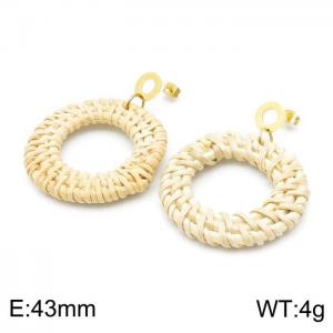 SS Gold-Plating Earring - KE98564-TLA