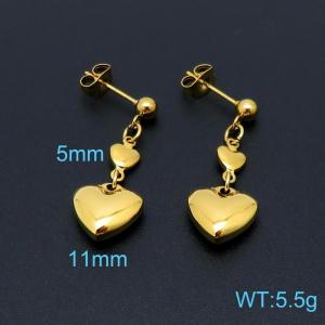 SS Gold-Plating Earring - KE98600-Z