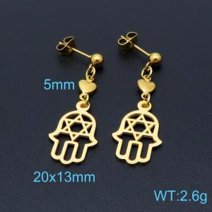 SS Gold-Plating Earring - KE98602-Z