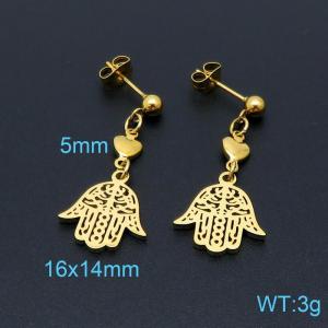 SS Gold-Plating Earring - KE98605-Z