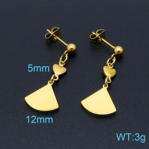 SS Gold-Plating Earring - KE98606-Z