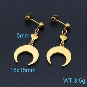 SS Gold-Plating Earring - KE98607-Z