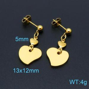 SS Gold-Plating Earring - KE98608-Z