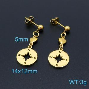 SS Gold-Plating Earring - KE98609-Z