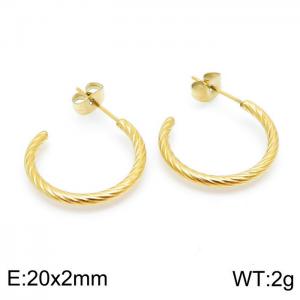 SS Gold-Plating Earring - KE98610-KFC