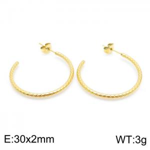 SS Gold-Plating Earring - KE98619-KFC