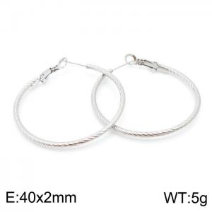 Stainless Steel Earring - KE98664-KFC