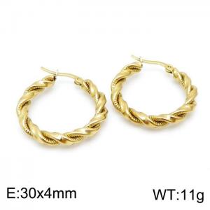 SS Gold-Plating Earring - KE98743-MS