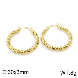 SS Gold-Plating Earring - KE98744-MS