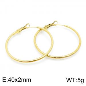 SS Gold-Plating Earring - KE98745-KFC