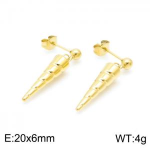 SS Gold-Plating Earring - KE98761-K