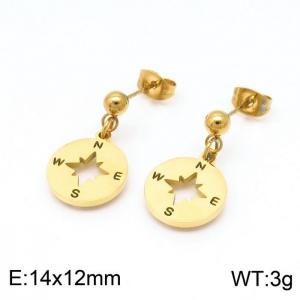 SS Gold-Plating Earring - KE98764-Z