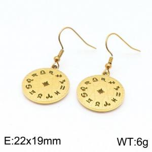 SS Gold-Plating Earring - KE98767-Z