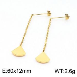 SS Gold-Plating Earring - KE98772-Z