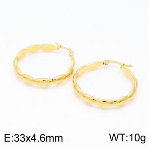 SS Gold-Plating Earring - KE98804-TLA