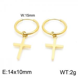 SS Gold-Plating Earring - KE98891-Z