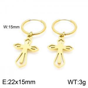 SS Gold-Plating Earring - KE98893-Z