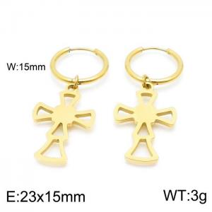 SS Gold-Plating Earring - KE98899-Z