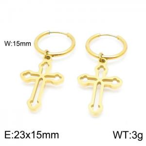 SS Gold-Plating Earring - KE98903-Z