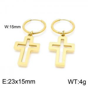 SS Gold-Plating Earring - KE98905-Z