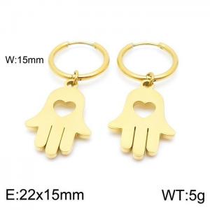 SS Gold-Plating Earring - KE98914-Z