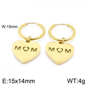 SS Gold-Plating Earring - KE98917-Z