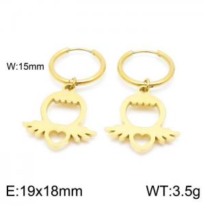 SS Gold-Plating Earring - KE98923-Z