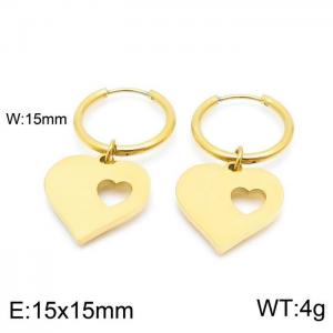 SS Gold-Plating Earring - KE98927-Z