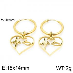 SS Gold-Plating Earring - KE98930-Z