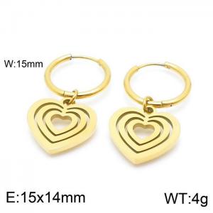 SS Gold-Plating Earring - KE98932-Z