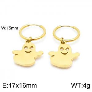 SS Gold-Plating Earring - KE98934-Z