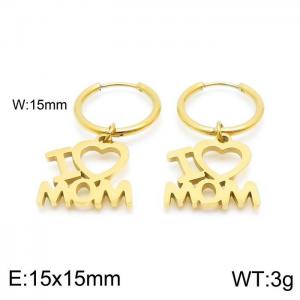 SS Gold-Plating Earring - KE98936-Z