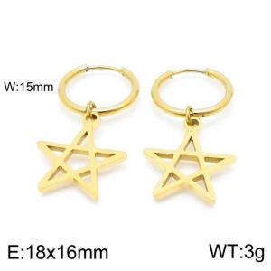 SS Gold-Plating Earring - KE98940-Z