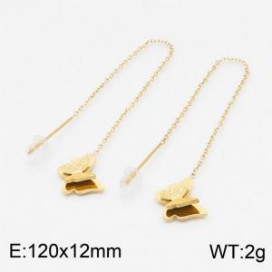 SS Gold-Plating Earring - KE99034-HM