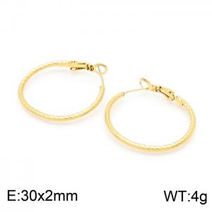 SS Gold-Plating Earring - KE99039-KFC