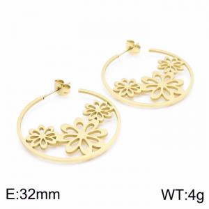 SS Gold-Plating Earring - KE99110-KLX