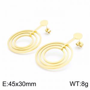 SS Gold-Plating Earring - KE99135-KLX