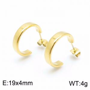 SS Gold-Plating Earring - KE99136-KLX