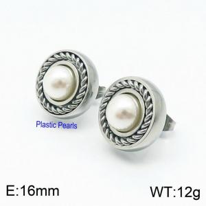 Stainless Steel Earring - KE99172-Z