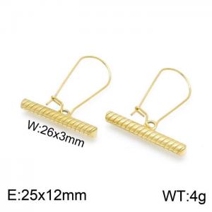 SS Gold-Plating Earring - KE99364-Z