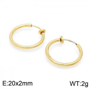 SS Gold-Plating Earring - KE99485-Z