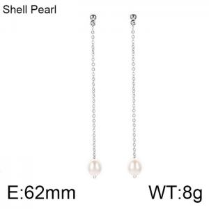 Stainless Steel Earring - KE99554-WGCG