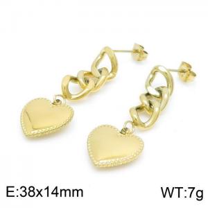 SS Gold-Plating Earring - KE99674-FF