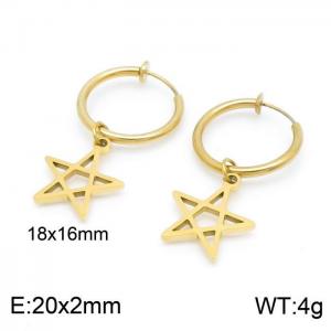 SS Gold-Plating Earring - KE99738-Z