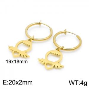 SS Gold-Plating Earring - KE99740-Z